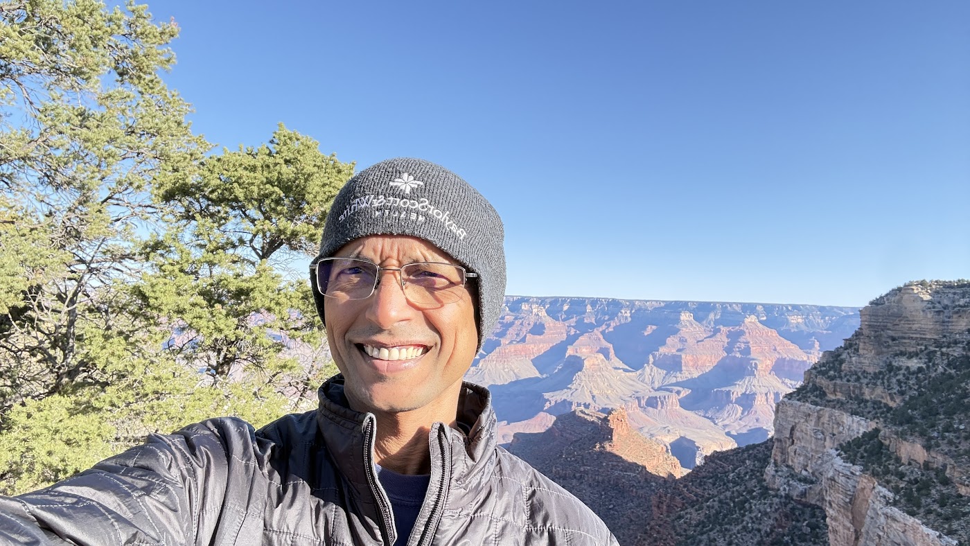 Grand Canyon hiking portrait